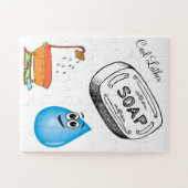 Puzzles Cool Lather Bathroom ジグソーパズル (横)