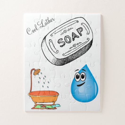 Puzzles Cool Lather Bathroom ジグソーパズル (縦)