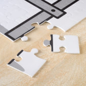 Puzzles Couple Red Hearts Happy Valentine's Day ジグソーパズル (側面)