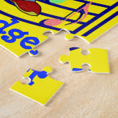 Puzzles Happy Birthday Music Guitar Cake ジグソーパズル (側面)