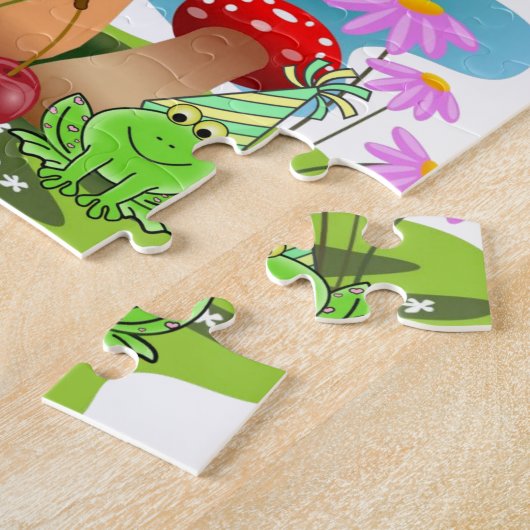 Puzzles, Happy Birthday Pink Cupcake ジグソーパズル (側面)