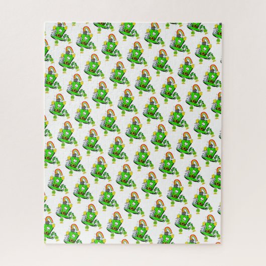 Puzzles Happy St. Patrick's Day Rabbit ジグソーパズル (縦)