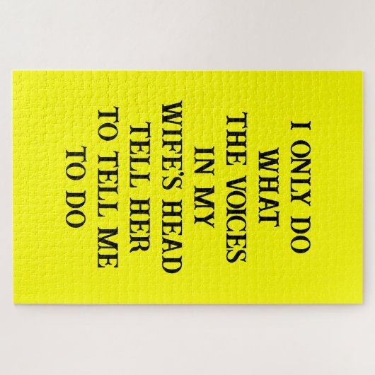 Puzzles Husband Wife's Joke ジグソーパズル (横)