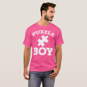 Puzzles Jigsaw Puzzle Funny Puzzle Boy Tシャツ (正面フル)