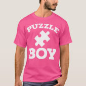 Puzzles Jigsaw Puzzle Funny Puzzle Boy Tシャツ (正面)