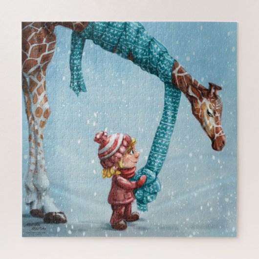 Puzzles - Kindness - illustration by Monika Marzec ジグソーパズル (縦)