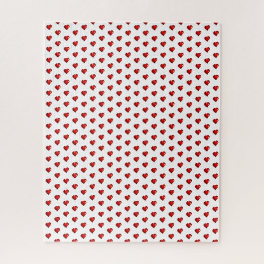 Puzzles Red Hearts Happy Valentine's Day ジグソーパズル (縦)