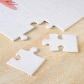 Puzzles Red Hearts Happy Valentine's Day Dog ジグソーパズル (側面)