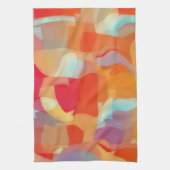 Puzzling Abstract Artsy Colorful Kitchen Towel キッチンタオル (縦)