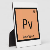 Pv – ポールVaultトラックとフィールド化学シンボル フォトプラーク (側面)