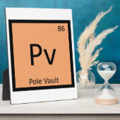 Pv – ポールVaultトラックとフィールド化学シンボル フォトプラーク (側面)