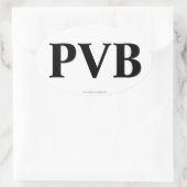 "PVB"ポンテヴェドラビーチFLオーバルバンパーステッカー 楕円形シール (バッグ)
