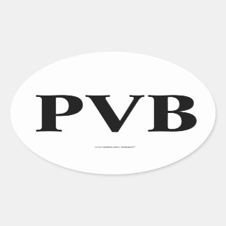 "PVB"ポンテヴェドラビーチFLオーバルバンパーステッカー 楕円形シール