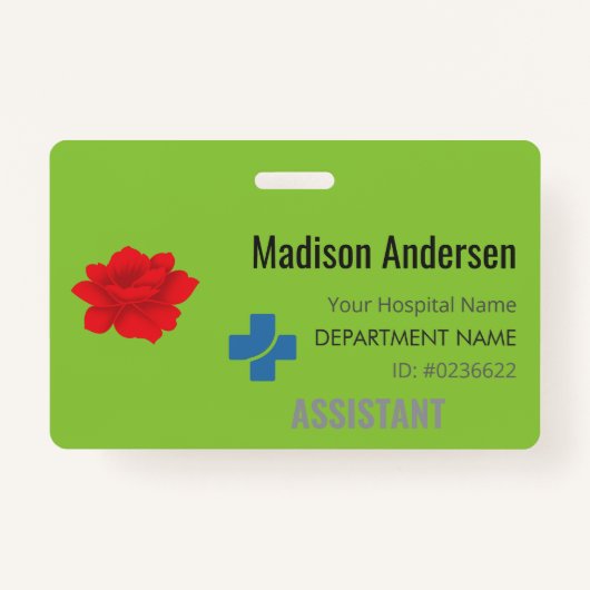 PVCバッジカード – Office.イベント.Horizontal.ID バッジ (正面)