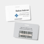 PVCパーソナライズされたバッジ – 従業員。イベント.Durable_B バッジ (正面＆裏面)