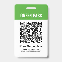 PVC印刷済みのGreen Pass Winchong Certificate バッジ