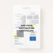 PVC印刷済みのGreen Pass Winchong Certificate バッジ (裏面)