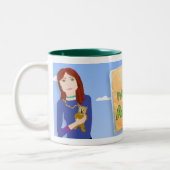 PWAのカラフルのマグ ツートーンマグカップ (左)