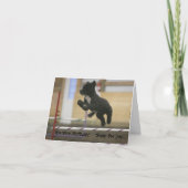 PWD敏捷性ジャンプ誕生日カード カード (正面)