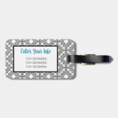 PWDPのコンテンポラリーなプリントの荷物のラベル ラゲッジタグ (裏面横)