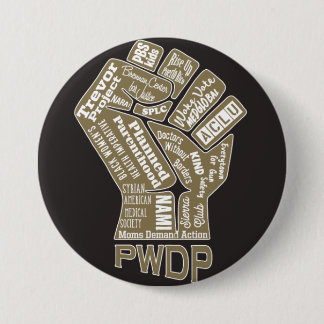 PWDPの握りこぶしボタンピン 缶バッジ