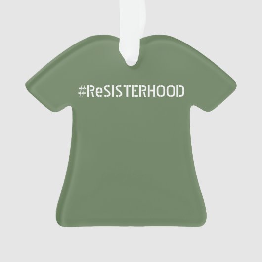 PWDP ReSISTERHOODのティーのオーナメント オーナメント (正面)