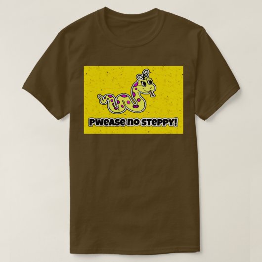 Pwease No Steppy Gadsden Flag Dont Tread on Me Tシャツ (デザイン正面)