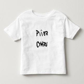 Pŵer Cymruのウェールズのウェールズ力 トドラーTシャツ