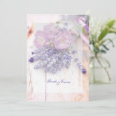 PWildバラ&ラベンダーサマーフラワー日付を保存 セーブザデート (スタンド正面)