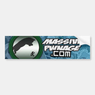 Pwnageの大きいバンパーステッカー バンパーステッカー