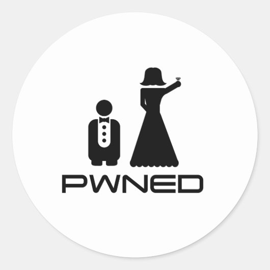 PWNEDの結婚 ラウンドシール (正面)