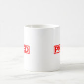Pwnedスタンプ コーヒーマグカップ (中央)