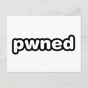 pwned – ゲーム機が所有するビデオゲーム ポストカード