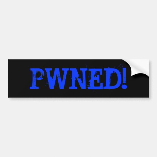 PWNED! バンパーステッカー (正面)