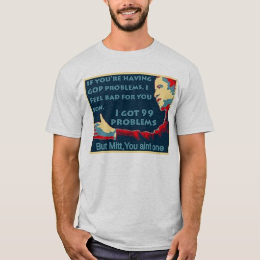 PY | 99の問題のオバマのティー Tシャツ (正面)