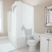 Pygmyヤギ影シルエットシャドウバディ シャワーカーテン (インサイチュ)