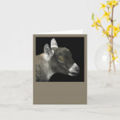 Pygmy Goat Card - "Show Goat" カード (黄色い花)