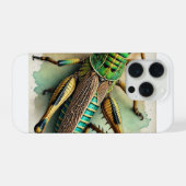 Pygmy Grasshopper 211024IREF243 - Watercolor iPhoneケース (裏面横)
