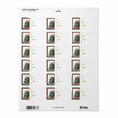 Pygmy in Treeヤギのクリスマスギフトラベルシール ラベル (フルシート)