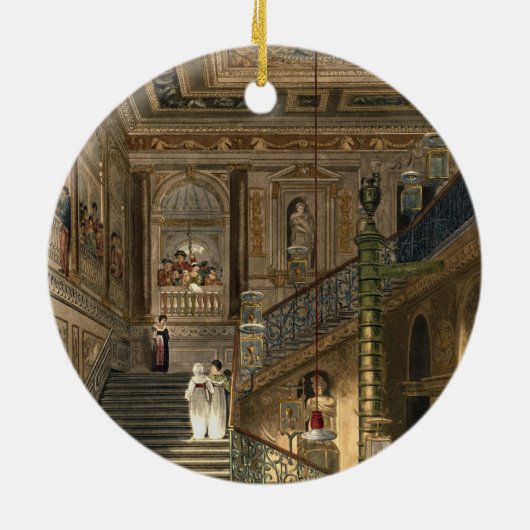 Pyneからのケンジントン宮殿の素晴らしい階段 セラミックオーナメント (裏面)