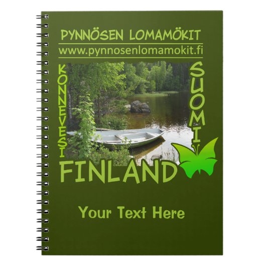Pynnösen Lomamökitのカスタムのノート ノートブック (正面)