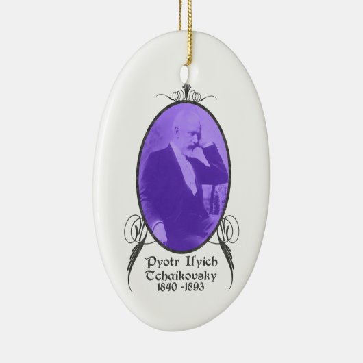 Pyotr Il'yich Tchaikovskyのオーナメント セラミックオーナメント (右)