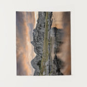 pyramid湖の日没 タペストリー (正面)