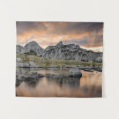 pyramid湖の日没 タペストリー (正面(横))