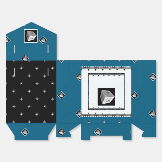  Pyramid Cube Blk White Teal                    フェイバーボックス (見開き)