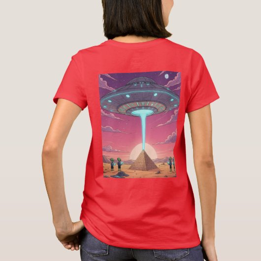 Pyramid Drop — Aliens Deliver the Truth Tシャツ (裏面)