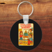 Pyramid Scheme Funny Blackcraft Cult Dark Humor Sa キーホルダー (正面)
