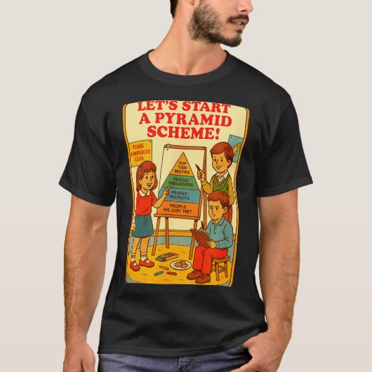 Pyramid Scheme Funny Blackcraft Cult Dark Humor Sa Tシャツ (正面)