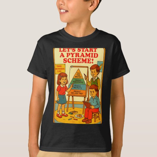Pyramid Scheme Funny Blackcraft Cult Dark Humor Sa Tシャツ (正面)