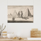 Pyramiden en Sfinx van Gizeh (1698) by Jan Luyken ポスター (キッチン)